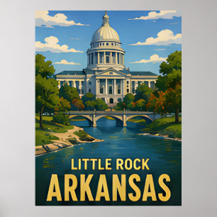 Little Rock Arkansas Travel Gift Poster