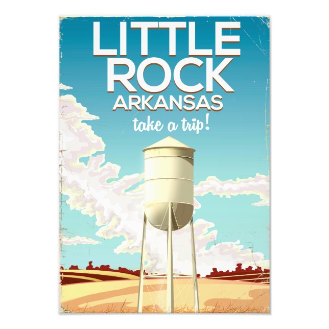 Little Rock Arkansas travel poster (Front)