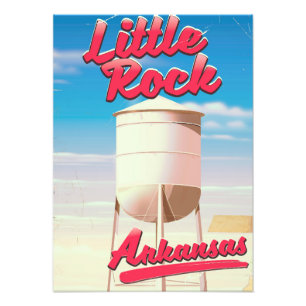 Little Rock, Arkansas vintage travel poster