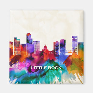 Little Rock Skyline Magnet