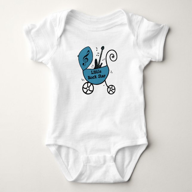 “Little Rock Star” Baby Bodysuit (Front)