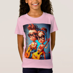 "Little Rockstars" Kids' Guitar T-Shirt
