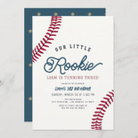 Little Rookie Baseball Boy Birthday