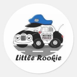 Little Rookie Classic Round Sticker