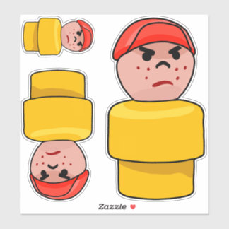 Little Round People - Butch the Grumpy Boy X3