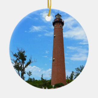 Little Sable Ligthouse Ceramic Tree Decoration