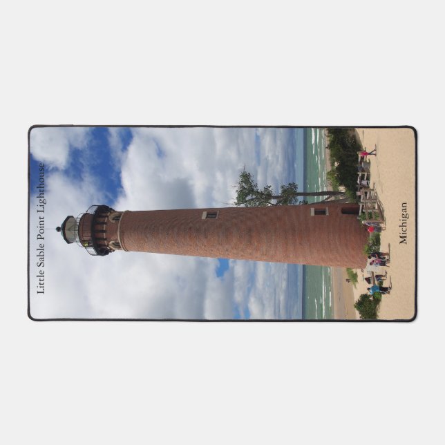Little Sable Point Lighthouse desk mat (Front)