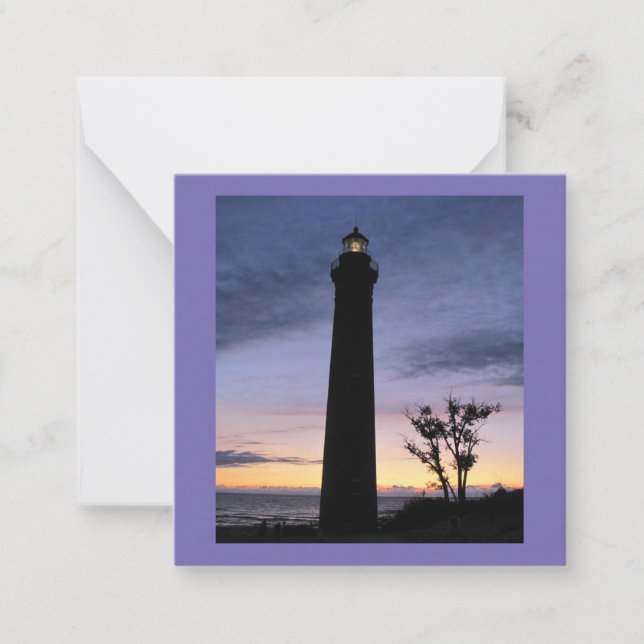 Little Sable Point Lighthouse Flat Note Cards (Front)
