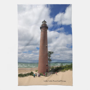 Little Sable Point Lighthouse kitchen towel