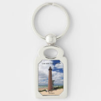 Little Sable Point Lighthouse metal key chain