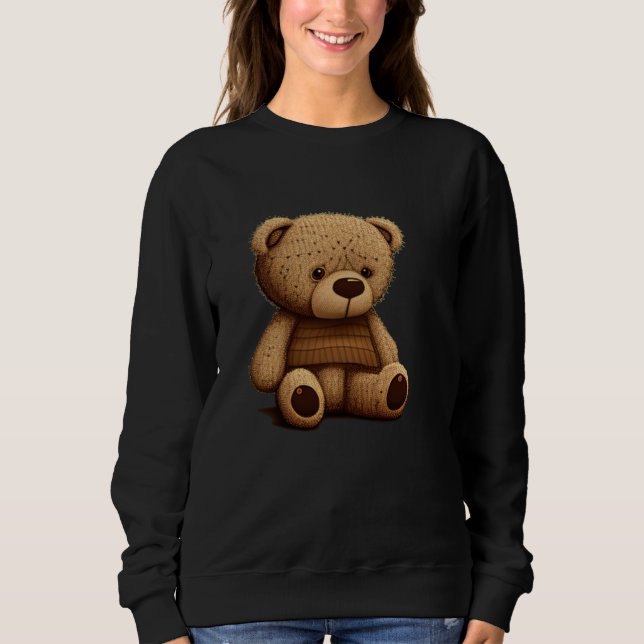Little sad Teddy Bear Sweatshirt (Front)