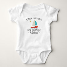 Little Sailboat Captain Custom Pregnancy Reveal