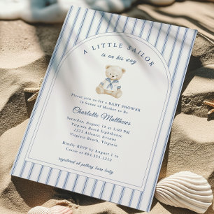 Little Sailor Baby Shower Invitation 