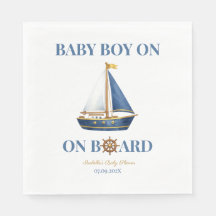 Little Sailor Baby Shower Party Napkin