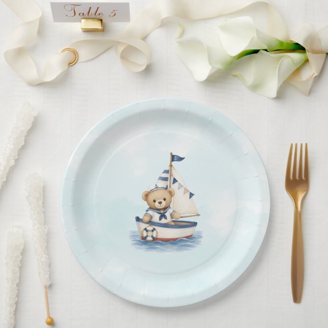 Little Sailor Baby Shower Plate (Wedding)