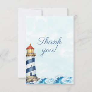 Little Sailor Baby Shower Thank you Card
