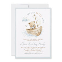 Little Sailor Bear We Can Bearly Wait Baby Shower