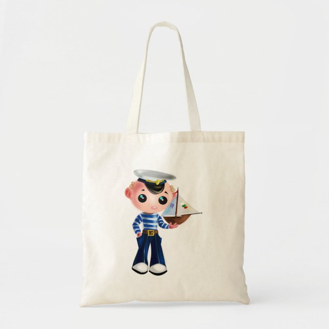 Little Sailor Boy Tote Bag (Front)
