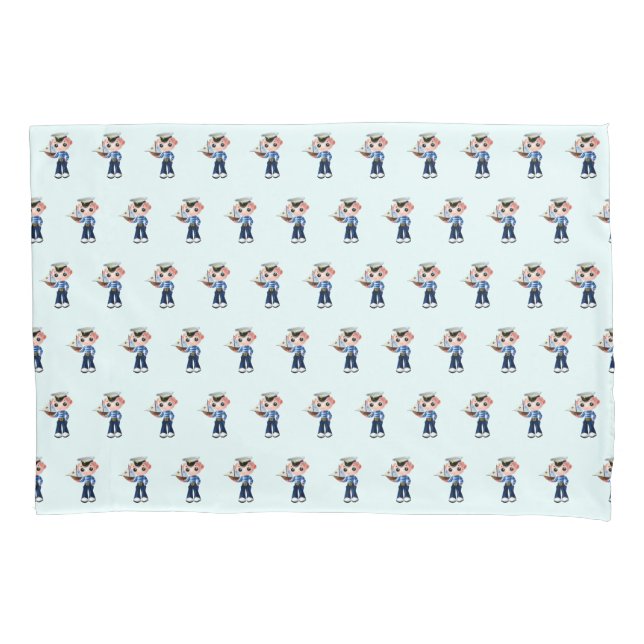 Little Sailor Pillow Case (Front)