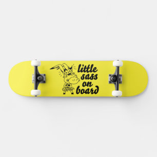 little sass on board skateboard