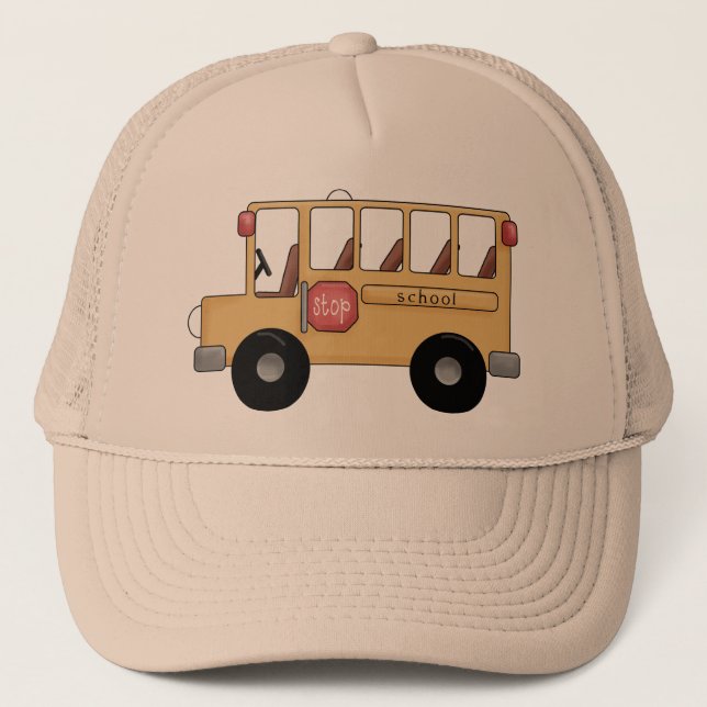 Little School Bus Trucker Hat (Front)