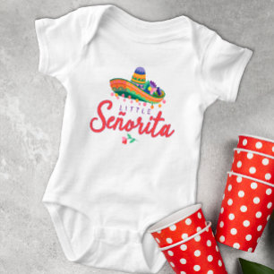 Little Señorita Baby Bodysuit – Fiesta Sombrero Me