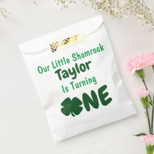 Little Shamrock 1st Birthday Favour Bags