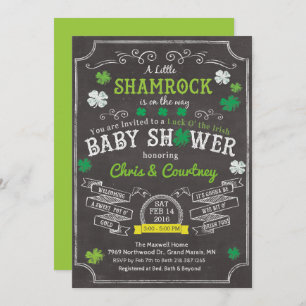 Little Shamrock Baby Shower Invitation