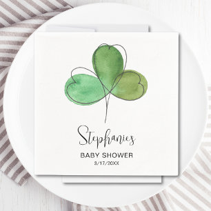 Little Shamrock Baby Shower Napkin