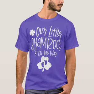 Little Shamrock St Patricks Day Pregnancy Announce T-Shirt