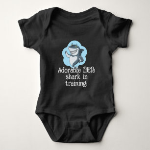 little shark baby bodysuit