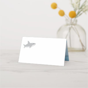 Little Shark First Birthday Place Cards
