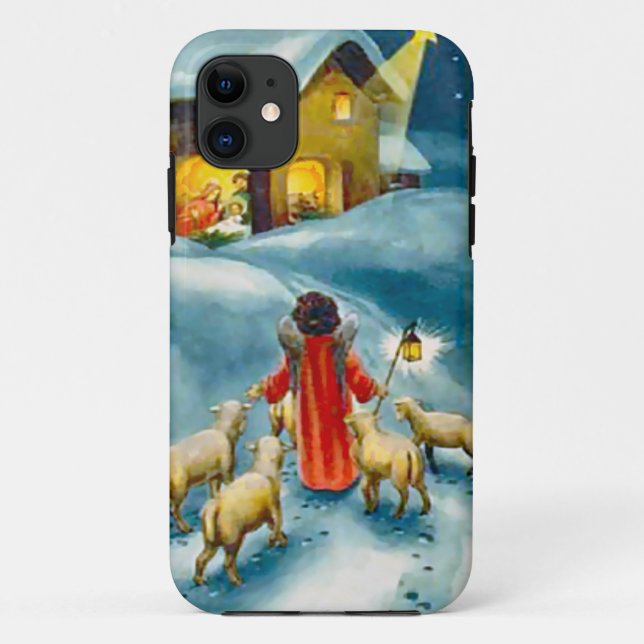 Little shepherd on the road to Bethlehem Case-Mate iPhone Case (Back)