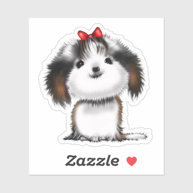 Little Shih-tzu Puppy Animated Illustration (Sheet)
