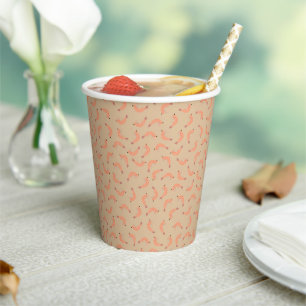 Little shrimp pattern baby shower paper cups