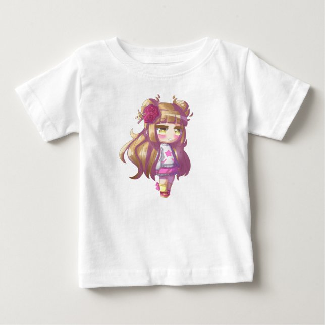 Little Shy Girl Baby T-Shirt (Front)