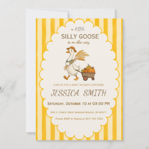 little silly goose is on the way invitation