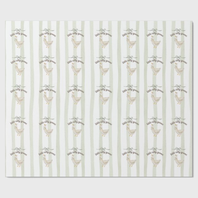 Little Silly Goose  Wrapping Paper (Flat)