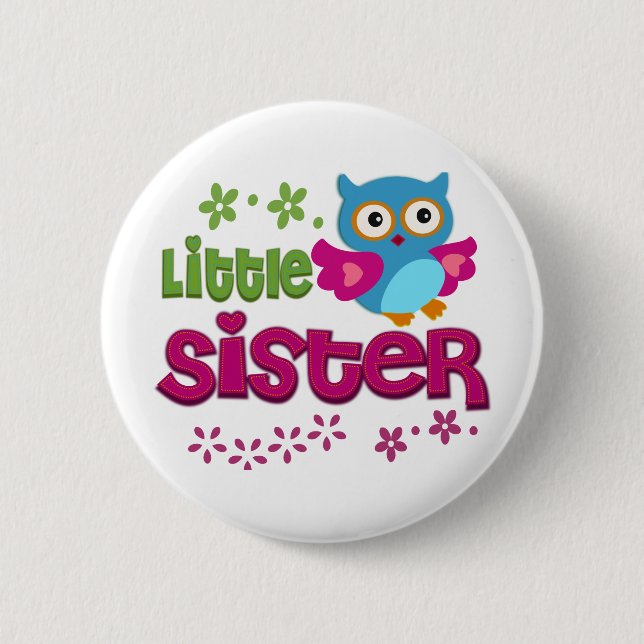 Little Sister 6 Cm Round Badge (Front)