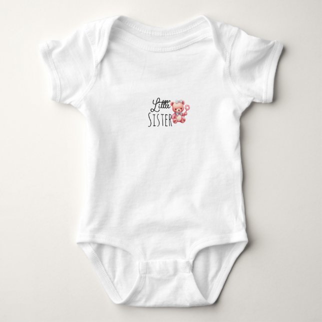 Little Sister Baby Bodysuit (Front)