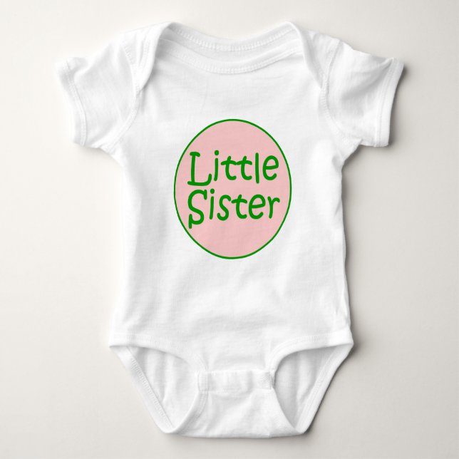 Little Sister Baby Bodysuit (Front)