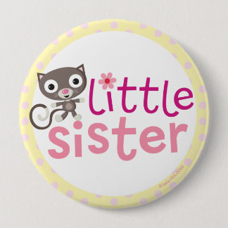 little Sister Badge/Button 10 Cm Round Badge