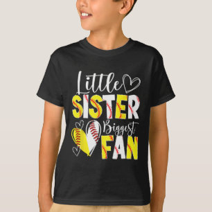 Little Sister Biggest Fan Sell Softll Sister T-Shirt