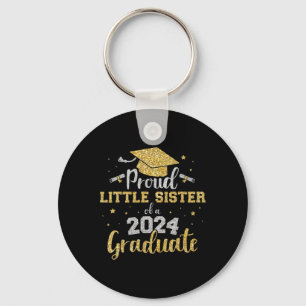 Little Sister Cl Of 2024 Graduate Senior Graduatio Key Ring