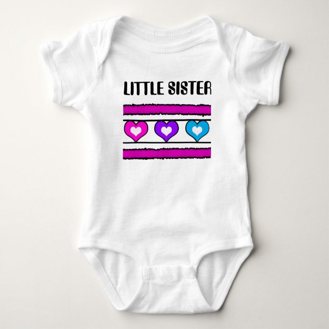 LITTLE SISTER COLLECTION BABY BODYSUIT (Front)