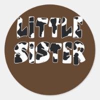 little Sister Cow Print Cow Pattern