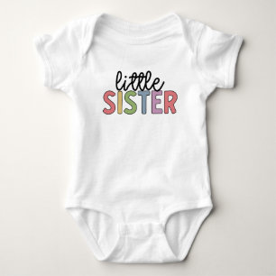 Little Sister Cute Matching Siblings Baby Bodysuit