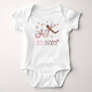 Little Sister Dragonfly Baby Bodysuit