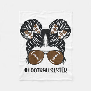 Little Sister Footll Toddler Girl Kids Youth Lil S Fleece Blanket