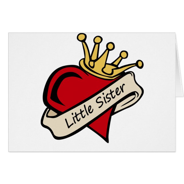 Little Sister Heart Tattoo (Front Horizontal)